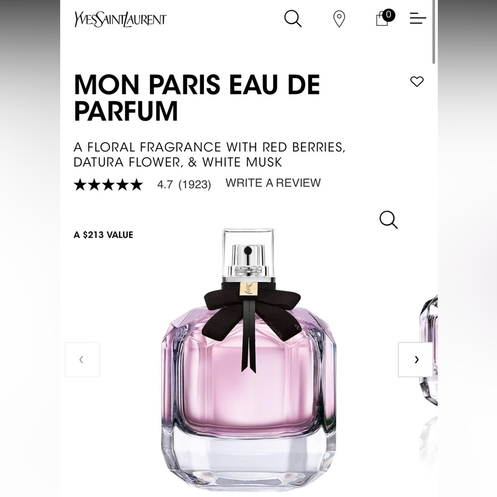 Yves Saint Laurent (YSL) Mon Paris Eau de Parfum